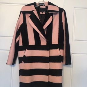 Pink and  black top coat